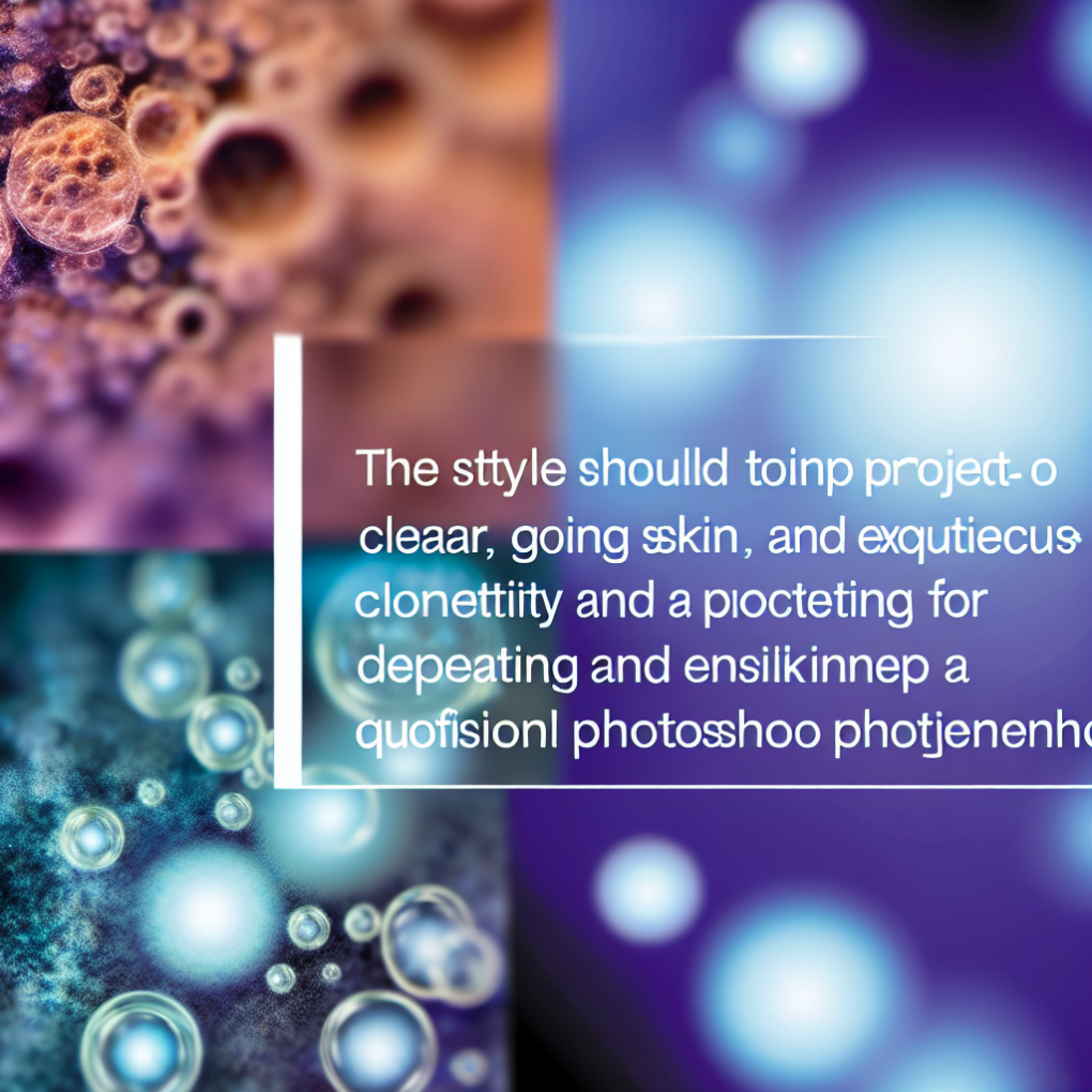 Close-up of clear, glowing skin.