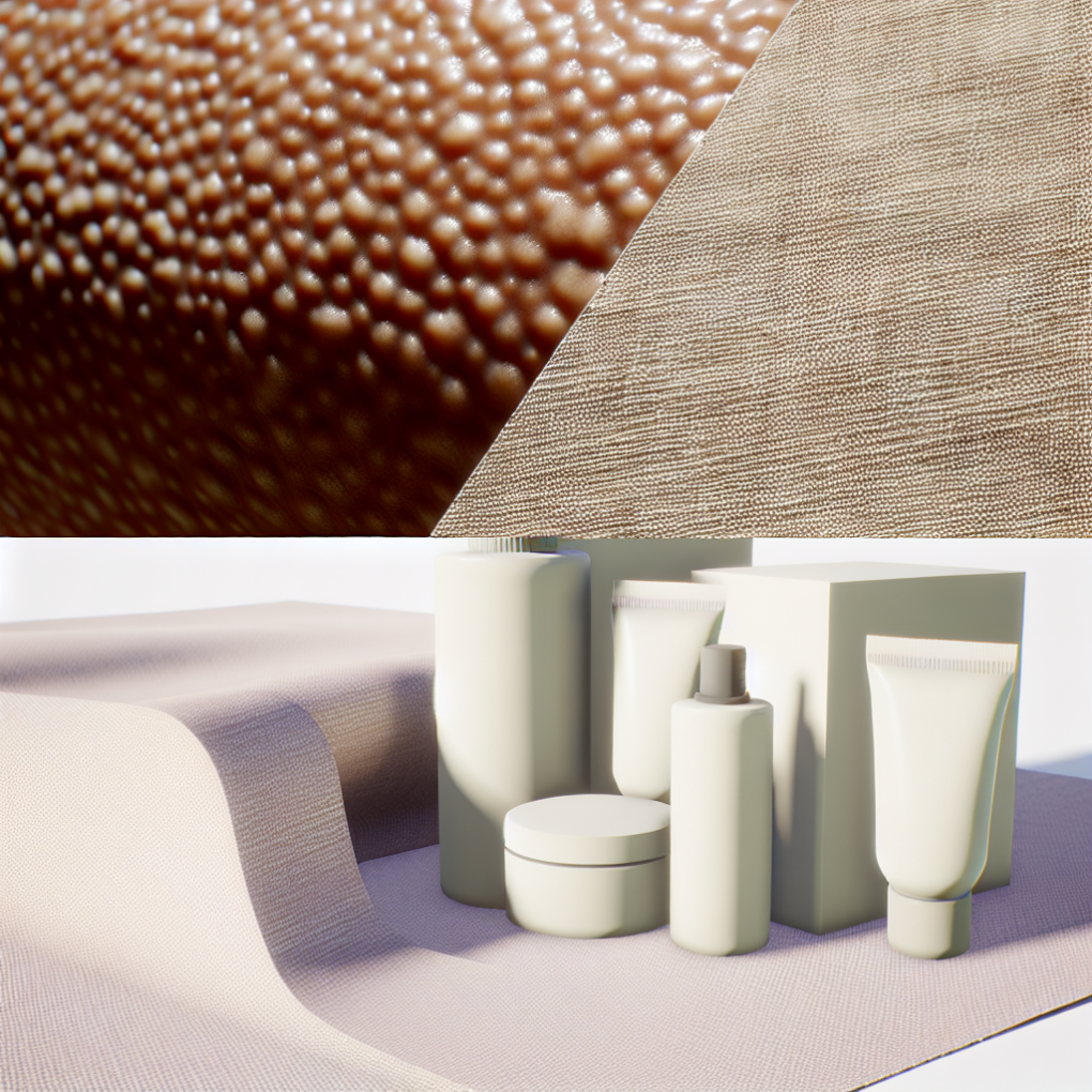 Close-up of gentle, natural skincare products.