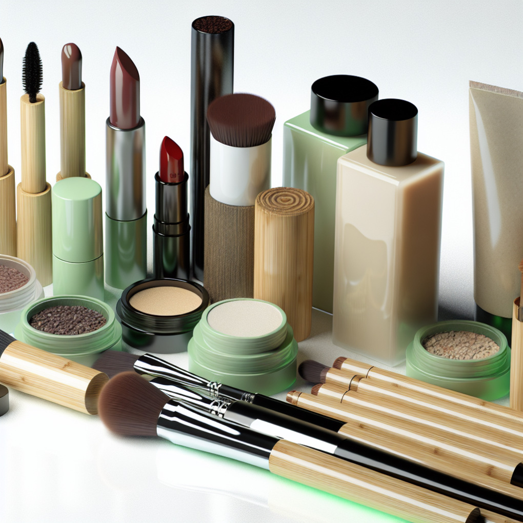 Various sustainable beauty products on display.